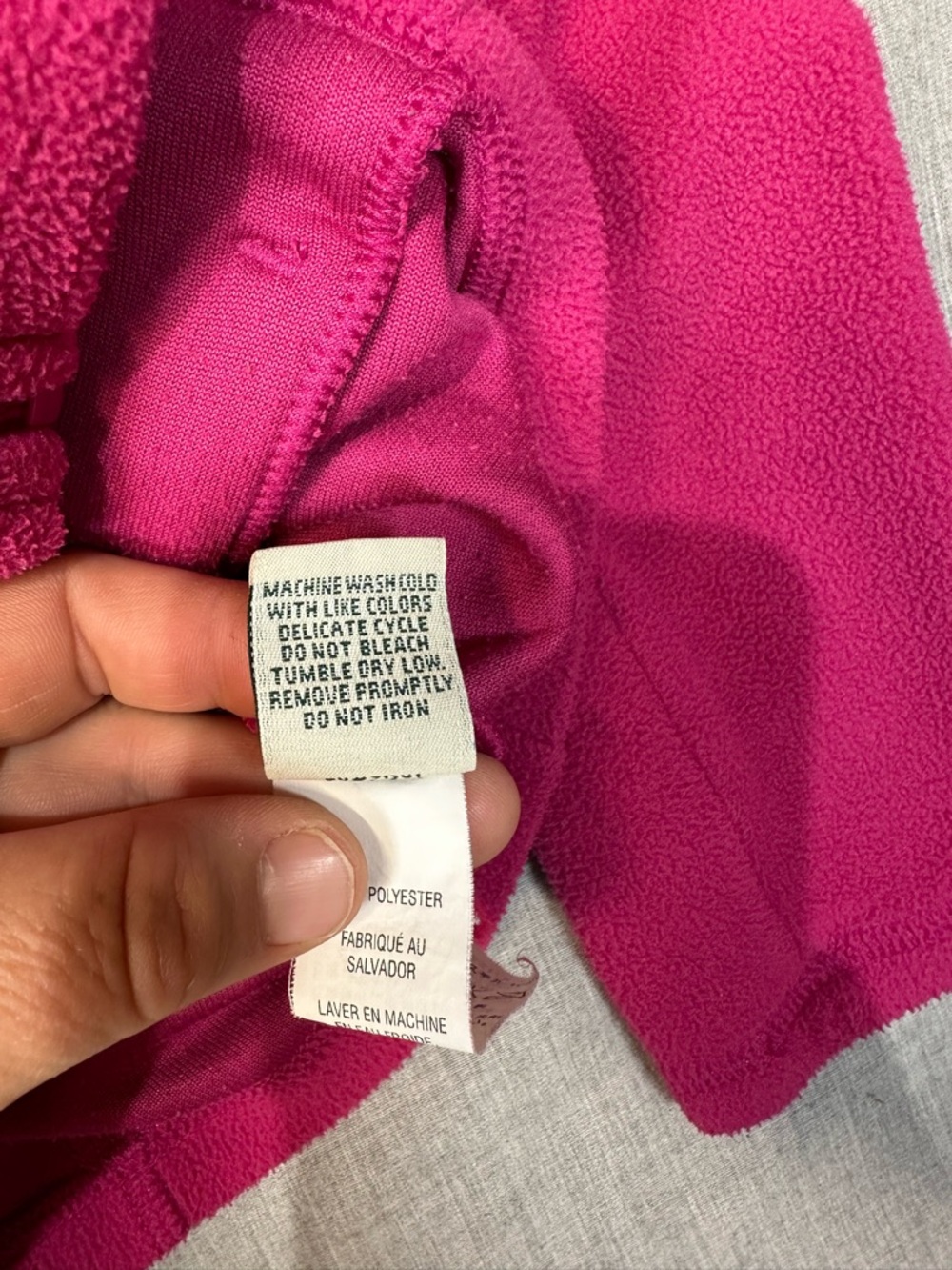 L.L. Bean Women's Full‑Zip Fleece Jacket - Raspberry Pink - Picture 5 of 5